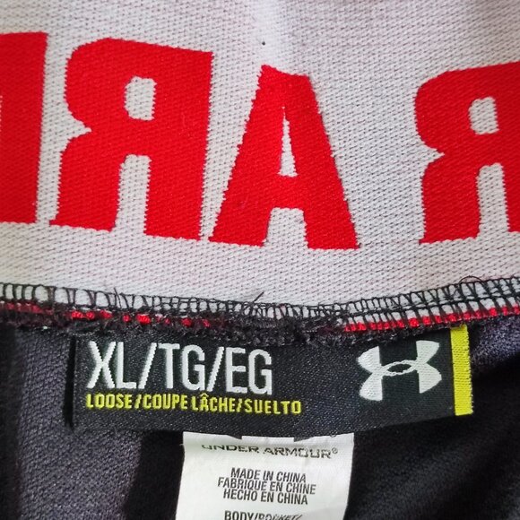 Under Armour Warm-up jogger women's size XL black red design lightweight - Picture 6 of 14